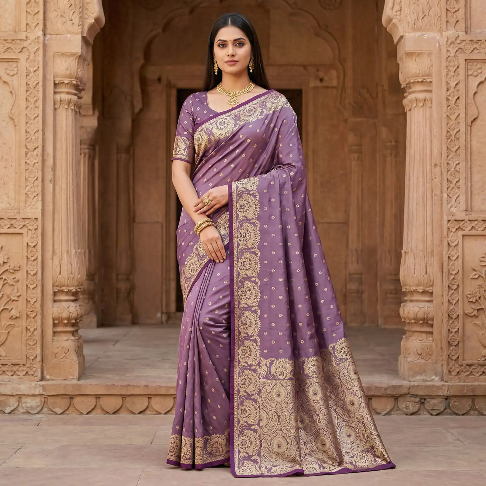 MB 8 Lavender in Color Satin Silk Zari Work & Lace Work Saree . Available at ₹2149 only. Delivery 4-6 Working Days. Shop now. | Bollywood Sarees, Creative Sarees, Designer Sarees, Embroidered Sarees, Ethnic Saree, Modern Digital sarees, Party Wear Sarees, Sarees