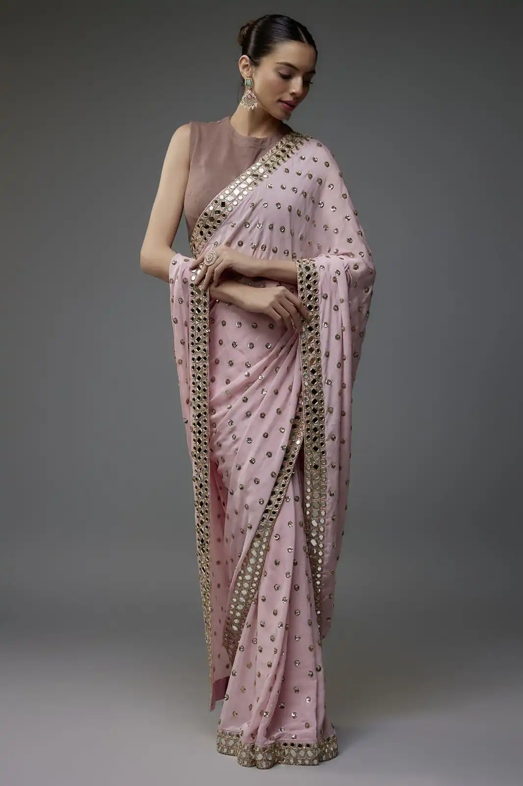 DF 3469 Light Pink Faux Georgette Saree Perfect for Wedding, Party, Bridal Wear, Baisakhi, Raksha Bandhan –. Introductory Price ₹1999. Delivery 4-6 Workin | Bollywood Sarees, Creative Sarees, Designer Sarees, Embroidered Sarees, Ethnic Saree, Modern Digital sarees, Party Wear Sarees, Sarees