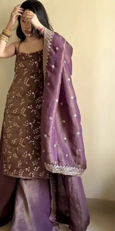 ST 174 Lavender Zimmy Silk Salwar Suit Perfect for Wedding, Party, Karwa Chauth, Haldi, Eid – . Special Price ₹1999. Delivery 4-6 Working Days. Shop no | Jump Suits, Straight Suits, Casual Suits, Creative suits, Designer Suits, Palazzo Suits, Party Wear Suits, Patiala Suits, Salwar suit