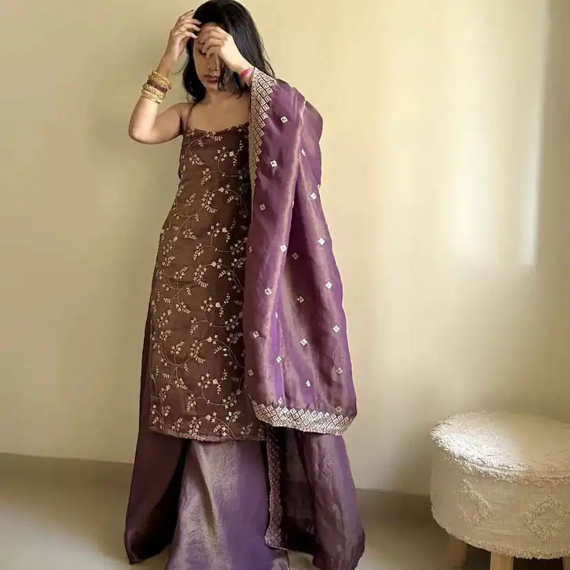 ST 174 Lavender Zimmy Silk Salwar Suit Perfect for Wedding, Party, Karwa Chauth, Haldi, Eid – . Special Price ₹1999. Delivery 4-6 Working Days. Shop no | Jump Suits, Straight Suits, Casual Suits, Creative suits, Designer Suits, Palazzo Suits, Party Wear Suits, Patiala Suits, Salwar suit