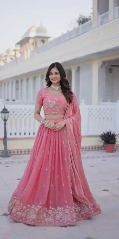 KA 5063 Gajri in Fendi Silk Embroidery Work & Zari Work Lehenga Choli . Affordable Price ₹2649. Delivery 4-6 Working Days. Shop now. | Bollywood Lehenga, Creative Lehenga, Designer Lehenga, Embroidered Lehenga, Lehenga, Party Wear Lehenga