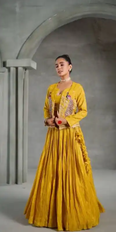 PC 495  Yellow Color Chinon silk Lehenga Choli with Cut Work. Special Online Price ₹2499. Delivery 4-6 Working Days. Shop now. | Bollywood Lehenga, Creative Lehenga, Designer Lehenga, Embroidered Lehenga, Lehenga, Party Wear Lehenga