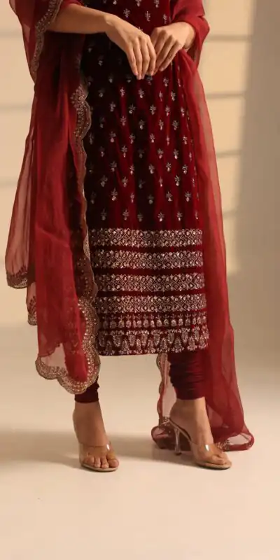 KD 1576 Maroon Color Roman Silk Salwar Suit with Embroidery Work. Available at ₹2049 only. Delivery 4-6 Working Days. Shop now. | Jump Suits, Straight Suits, Casual Suits, Creative suits, Designer Suits, Palazzo Suits, Party Wear Suits, Patiala Suits, Salwar suit