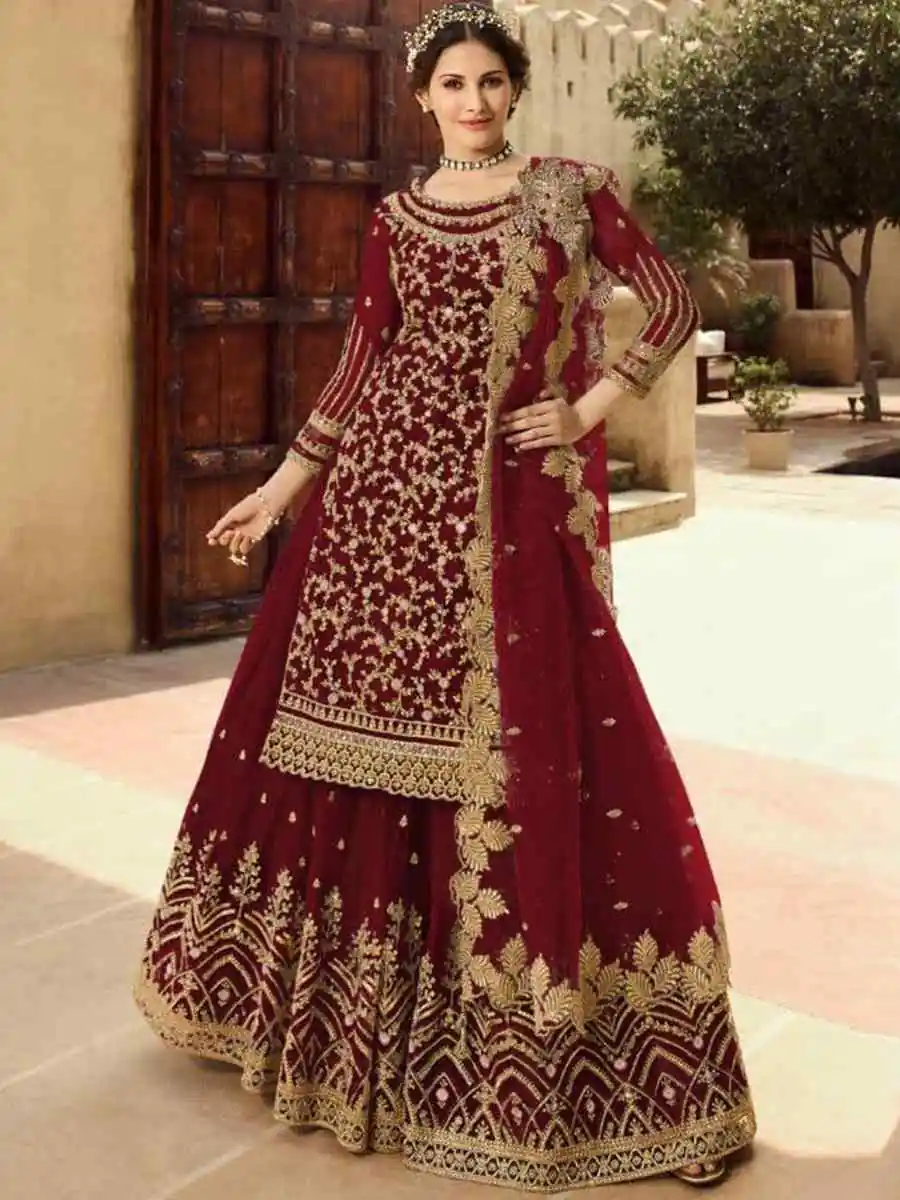 DS 15030 Maroon Soft Net Salwar Suit Perfect for Wedding, Party, Baisakhi, Makar Sankranti, Pongal – . Special Price ₹2649. Delivery 4-6 Working | Jump Suits, Straight Suits, Casual Suits, Creative suits, Designer Suits, Palazzo Suits, Party Wear Suits, Patiala Suits, Salwar suit