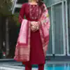 DIVA 115 Maroon Viscose Silk Salwar Suit with Digital Print & Embroidery Work. Festive Deal ₹2049. Delivery 4-6 Working Days. Shop now. | Jump Suits, Straight Suits, Casual Suits, Creative suits, Designer Suits, Palazzo Suits, Party Wear Suits, Patiala Suits, Salwar suit
