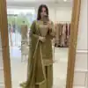 WW 1245 Mehendi Zimmy Silk Salwar Suit with Lace Work & Embroidery Work. Affordable Price ₹2499. Delivery 4-6 Working Days. Shop now. | Jump Suits, Straight Suits, Casual Suits, Creative suits, Designer Suits, Palazzo Suits, Party Wear Suits, Patiala Suits, Salwar suit