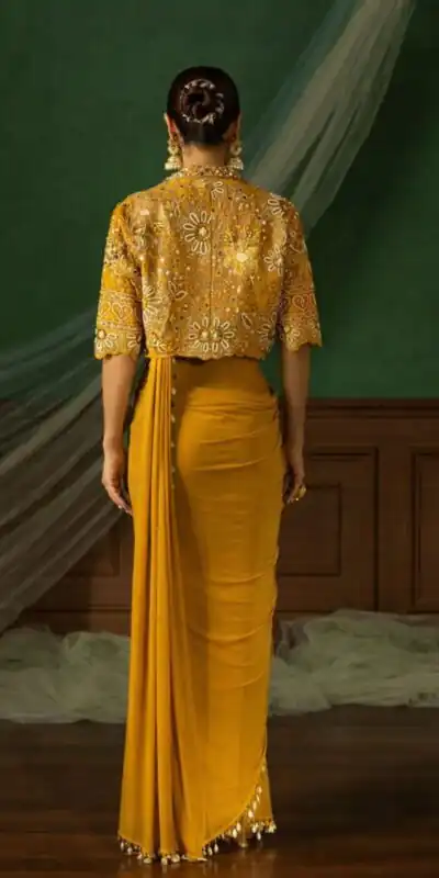 BB 59 Mustered Crep Silk Saree. Perfect for Wedding, Party, Pongal, Reception, Housewarming – Introductory Price ₹2399. Delivery 4-6 Working | Bollywood Sarees, Creative Sarees, Designer Sarees, Embroidered Sarees, Ethnic Saree, Modern Digital sarees, Party Wear Sarees, Sarees