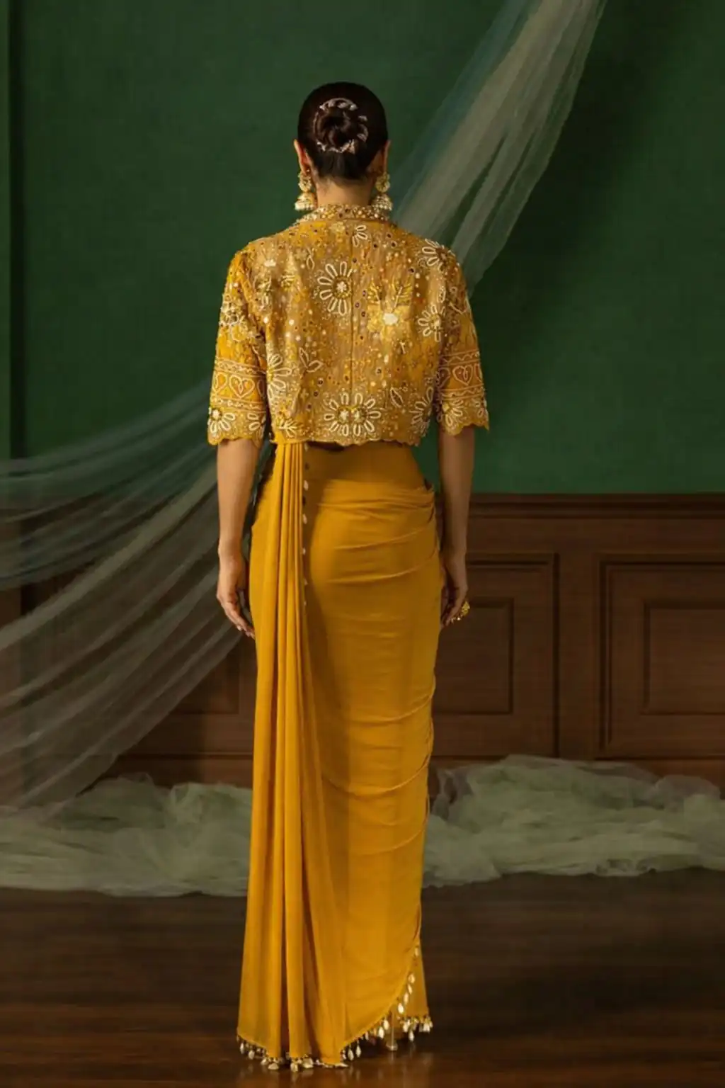 BB 59 Mustered Crep Silk Saree. Perfect for Wedding, Party, Pongal, Reception, Housewarming – Introductory Price ₹2399. Delivery 4-6 Working | Bollywood Sarees, Creative Sarees, Designer Sarees, Embroidered Sarees, Ethnic Saree, Modern Digital sarees, Party Wear Sarees, Sarees