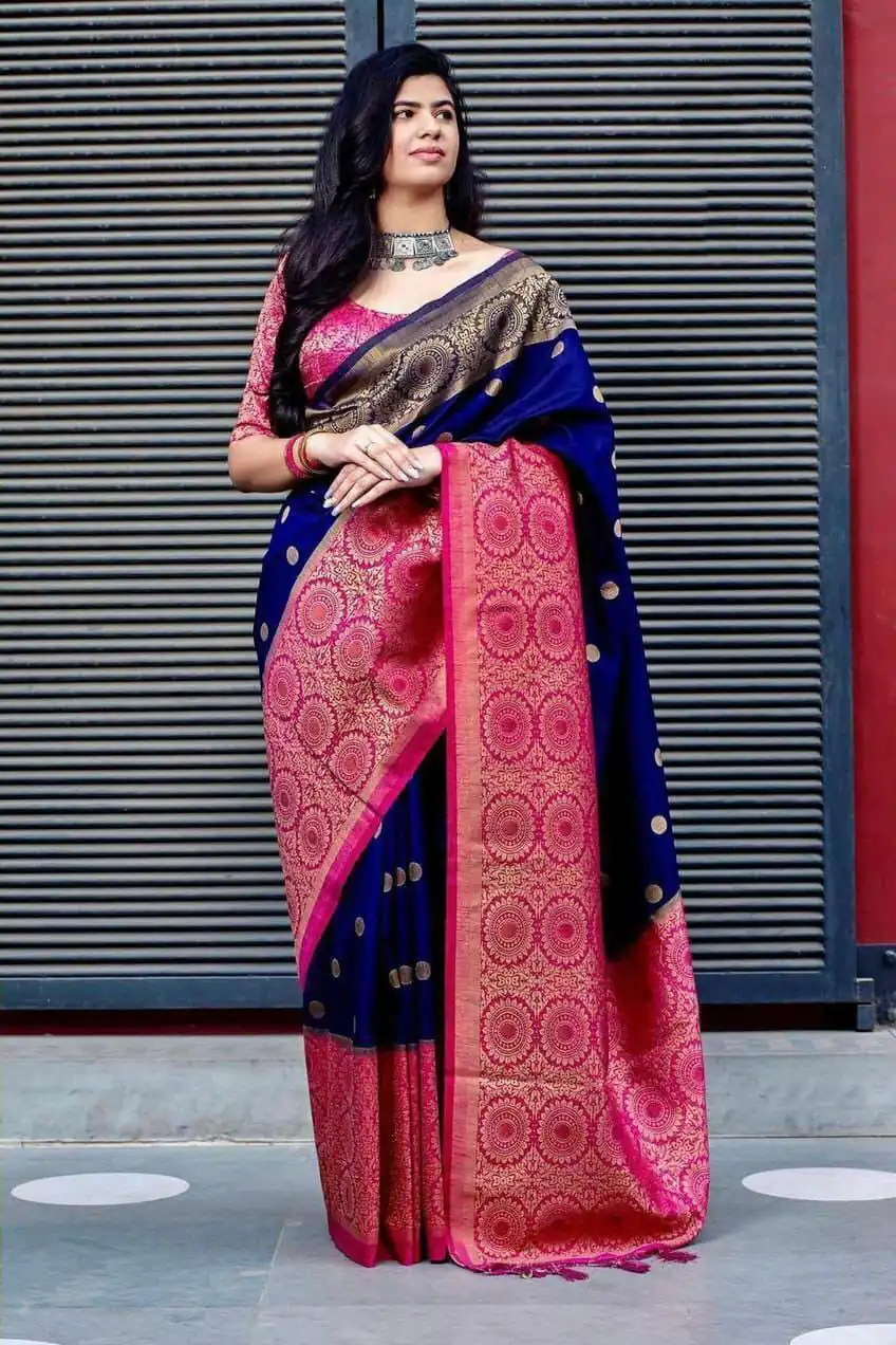 KPR 088 Navy Blue Color Soft Lichi Silk Saree with Lace Border & Lace Work. Best Price ₹1449. Delivery 4-6 Working Days. Shop now. | Bollywood Sarees, Creative Sarees, Designer Sarees, Embroidered Sarees, Ethnic Saree, Modern Digital sarees, Party Wear Sarees, Sarees