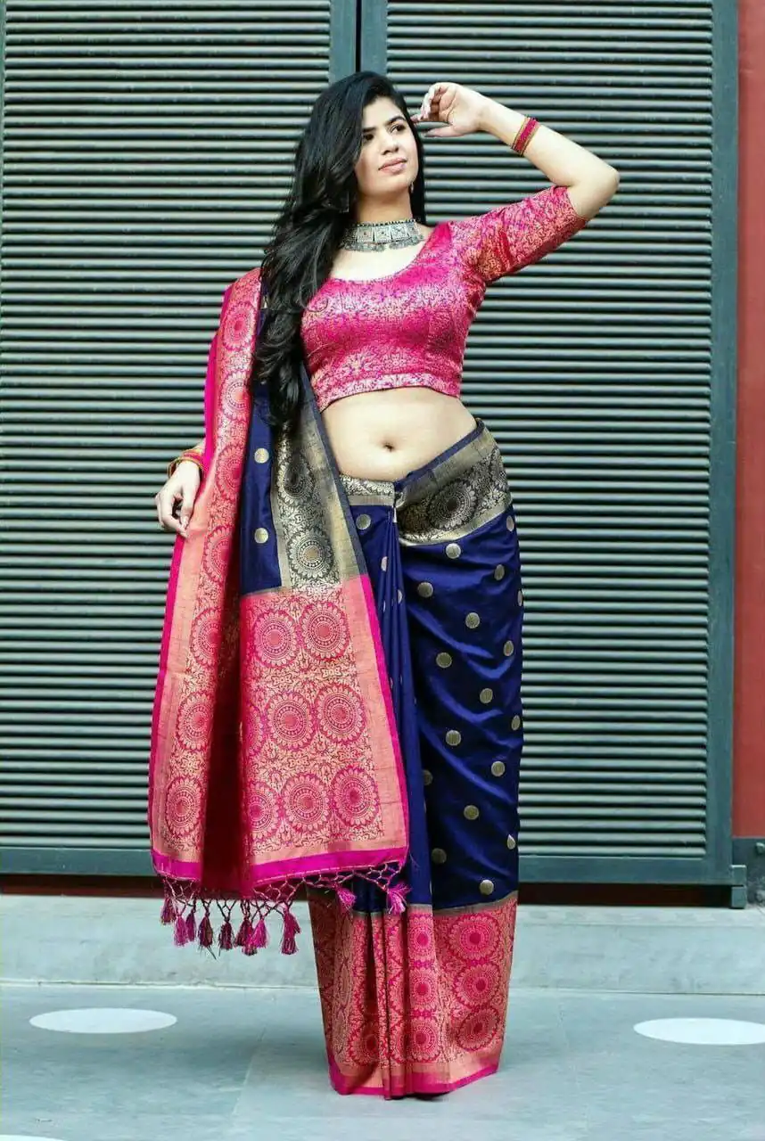 KPR 088 Navy Blue Color Soft Lichi Silk Saree with Lace Border & Lace Work. Best Price ₹1449. Delivery 4-6 Working Days. Shop now. | Bollywood Sarees, Creative Sarees, Designer Sarees, Embroidered Sarees, Ethnic Saree, Modern Digital sarees, Party Wear Sarees, Sarees