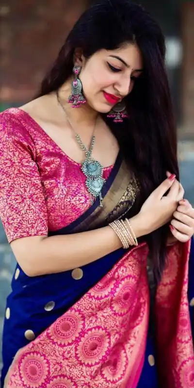 KPR 088 Navy Blue Color Soft Lichi Silk Saree with Lace Border & Lace Work. Best Price ₹1449. Delivery 4-6 Working Days. Shop now. | Bollywood Sarees, Creative Sarees, Designer Sarees, Embroidered Sarees, Ethnic Saree, Modern Digital sarees, Party Wear Sarees, Sarees