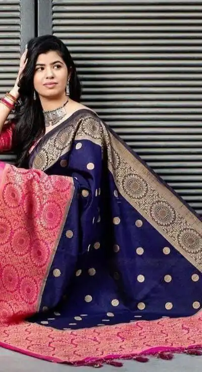 KPR 088 Navy Blue Color Soft Lichi Silk Saree with Lace Border & Lace Work. Best Price ₹1449. Delivery 4-6 Working Days. Shop now. | Bollywood Sarees, Creative Sarees, Designer Sarees, Embroidered Sarees, Ethnic Saree, Modern Digital sarees, Party Wear Sarees, Sarees