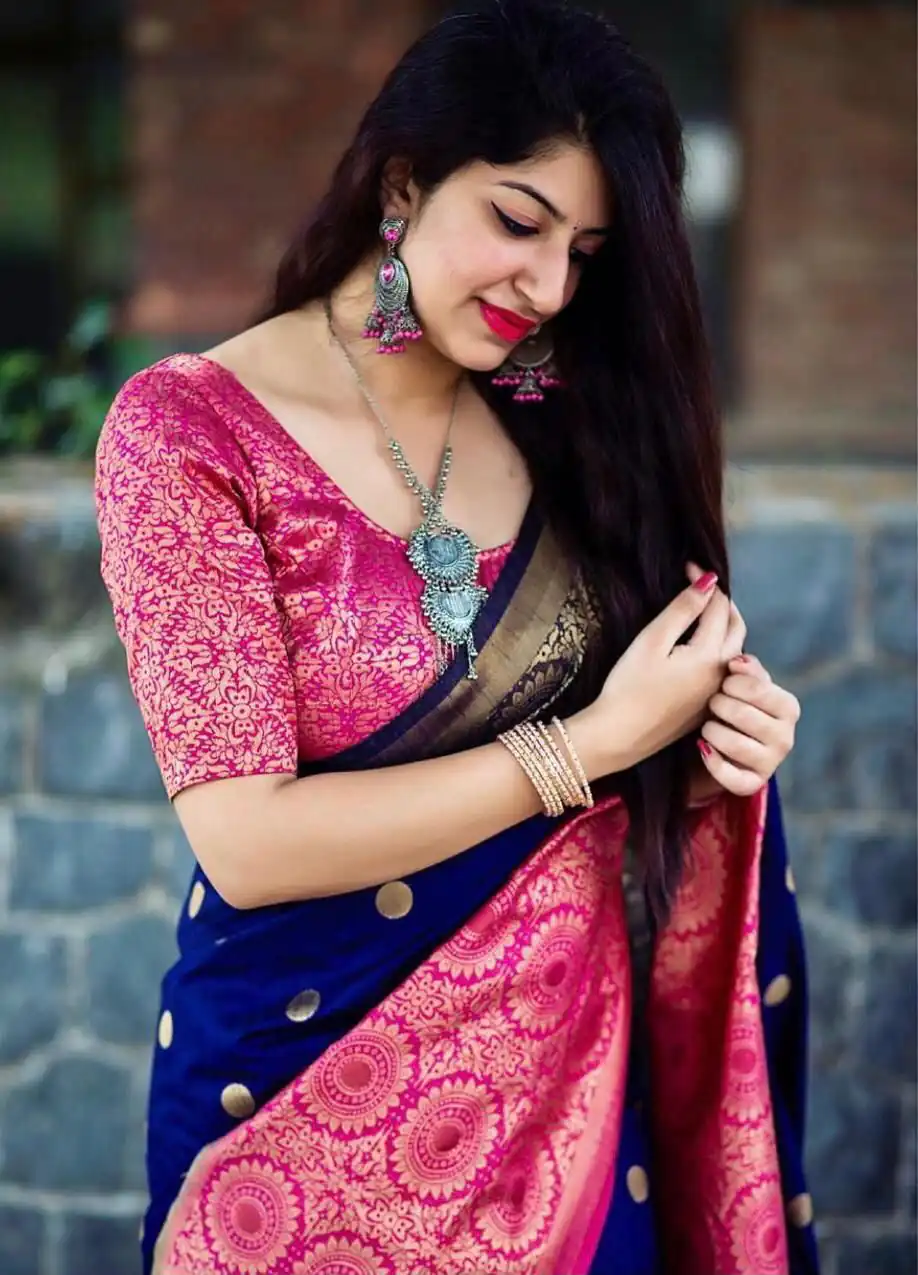 KPR 088 Navy Blue Color Soft Lichi Silk Saree with Lace Border & Lace Work. Best Price ₹1449. Delivery 4-6 Working Days. Shop now. | Bollywood Sarees, Creative Sarees, Designer Sarees, Embroidered Sarees, Ethnic Saree, Modern Digital sarees, Party Wear Sarees, Sarees