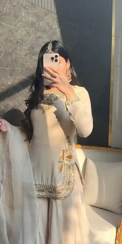 NF 1269 Off White Korean Satin Silk Salwar Suit with Lace Work & Embroidery Work. Exclusive Offer ₹2149. Delivery 4-6 Working Days. Shop now. | Jump Suits, Straight Suits, Casual Suits, Creative suits, Designer Suits, Palazzo Suits, Party Wear Suits, Patiala Suits, Salwar suit