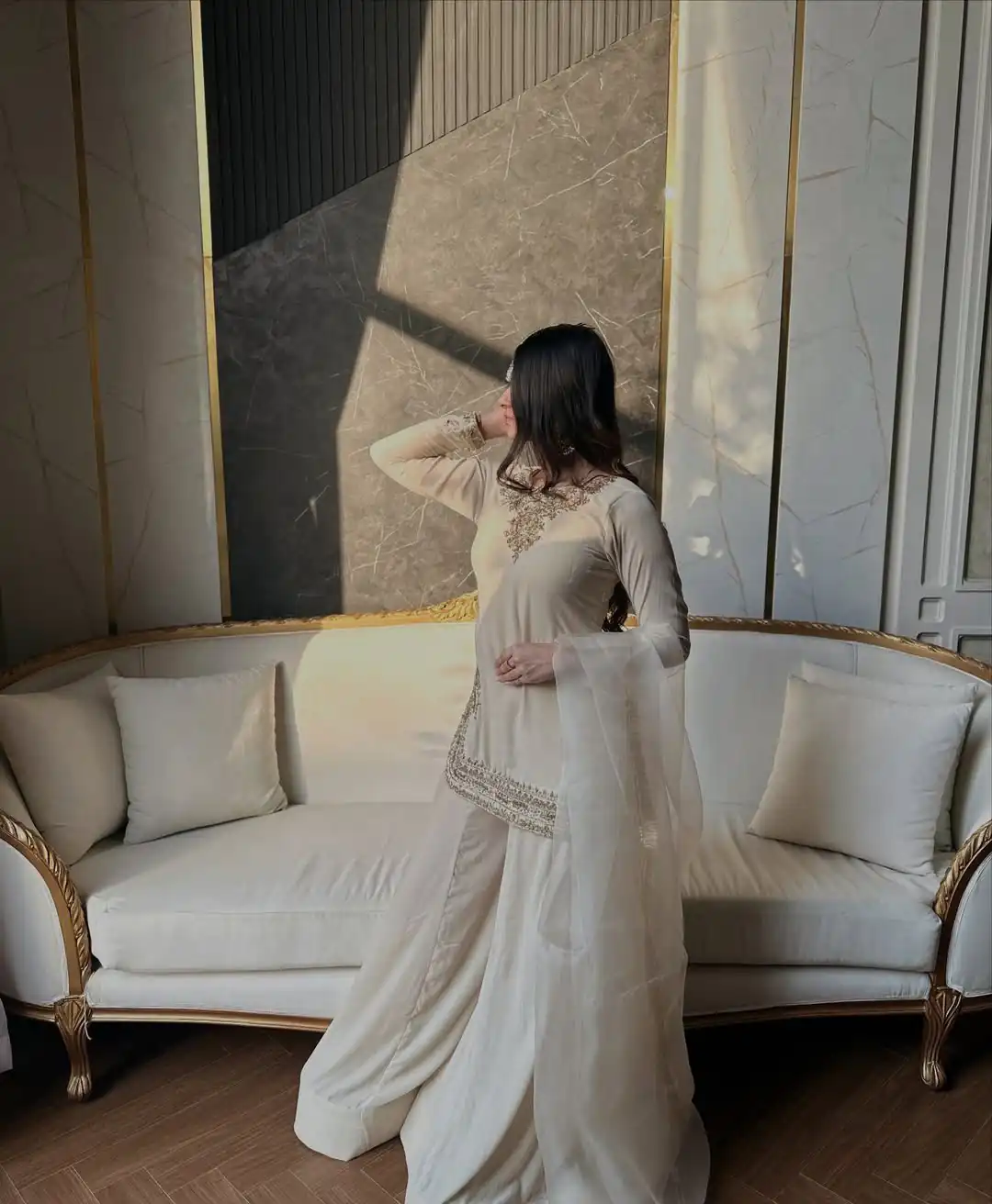 NF 1269 Off White Korean Satin Silk Salwar Suit with Lace Work & Embroidery Work. Exclusive Offer ₹2149. Delivery 4-6 Working Days. Shop now. | Jump Suits, Straight Suits, Casual Suits, Creative suits, Designer Suits, Palazzo Suits, Party Wear Suits, Patiala Suits, Salwar suit