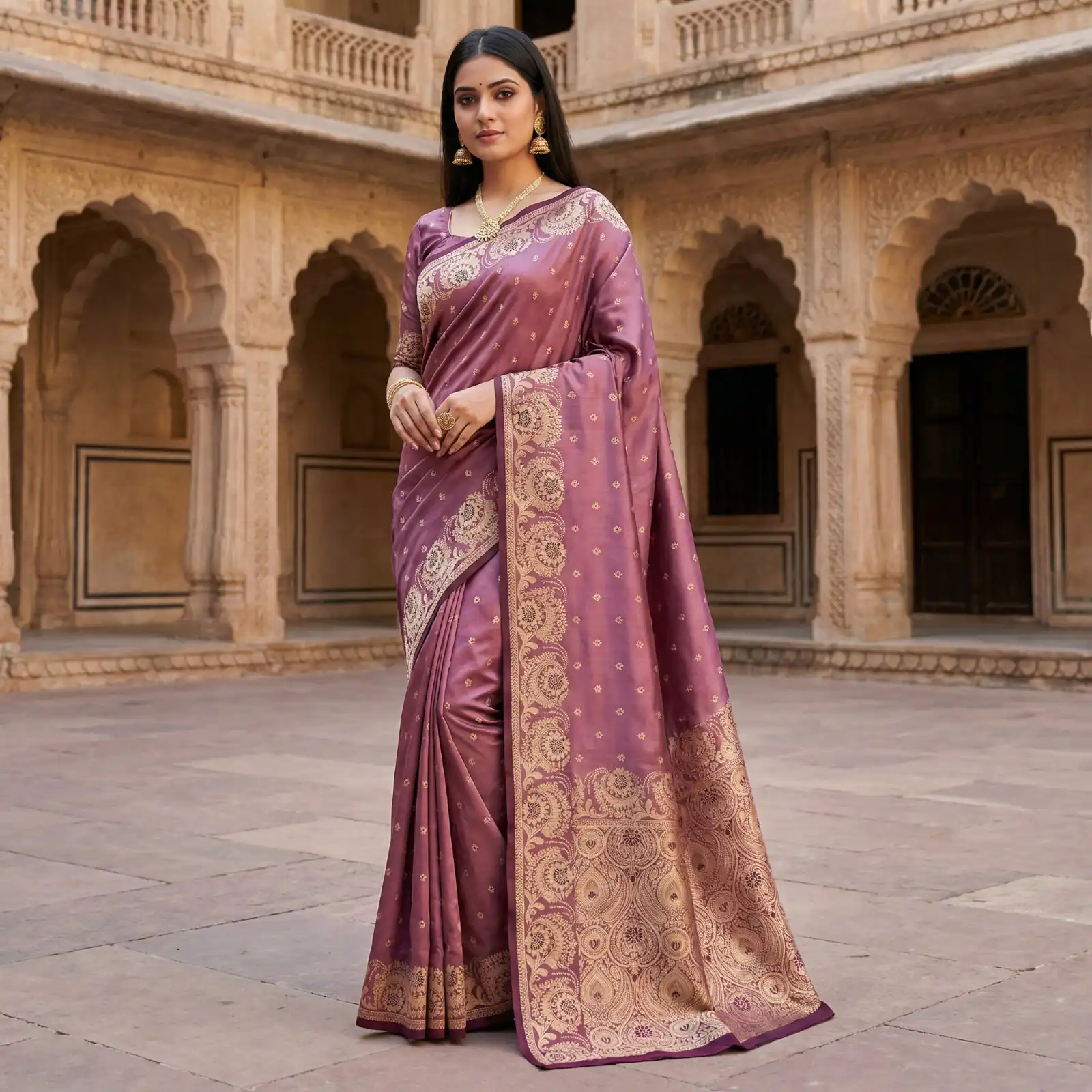MB 8 Onion in Color Satin Silk Zari Work & Lace Work Saree . Available at ₹2149 only. Delivery 4-6 Working Days. Shop now. | Bollywood Sarees, Creative Sarees, Designer Sarees, Embroidered Sarees, Ethnic Saree, Modern Digital sarees, Party Wear Sarees, Sarees
