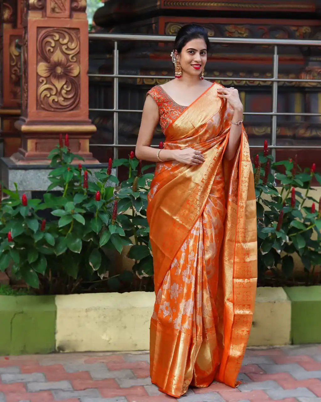 ES 8258 Orange Color Soft Lichi Silk Saree with Lace Border & Lace Work. Best Price ₹1449. Delivery 4-6 Working Days. Shop now. | Bollywood Sarees, Creative Sarees, Designer Sarees, Embroidered Sarees, Ethnic Saree, Modern Digital sarees, Party Wear Sarees, Sarees