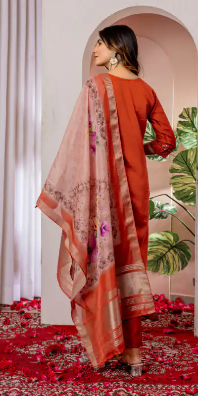 DIVA 111 Orange Viscose Silk Salwar Suit with Thread Embroidery Work. Best Price ₹2049. Delivery 4-6 Working Days. Shop now. | Jump Suits, Straight Suits, Casual Suits, Creative suits, Designer Suits, Palazzo Suits, Party Wear Suits, Patiala Suits, Salwar suit