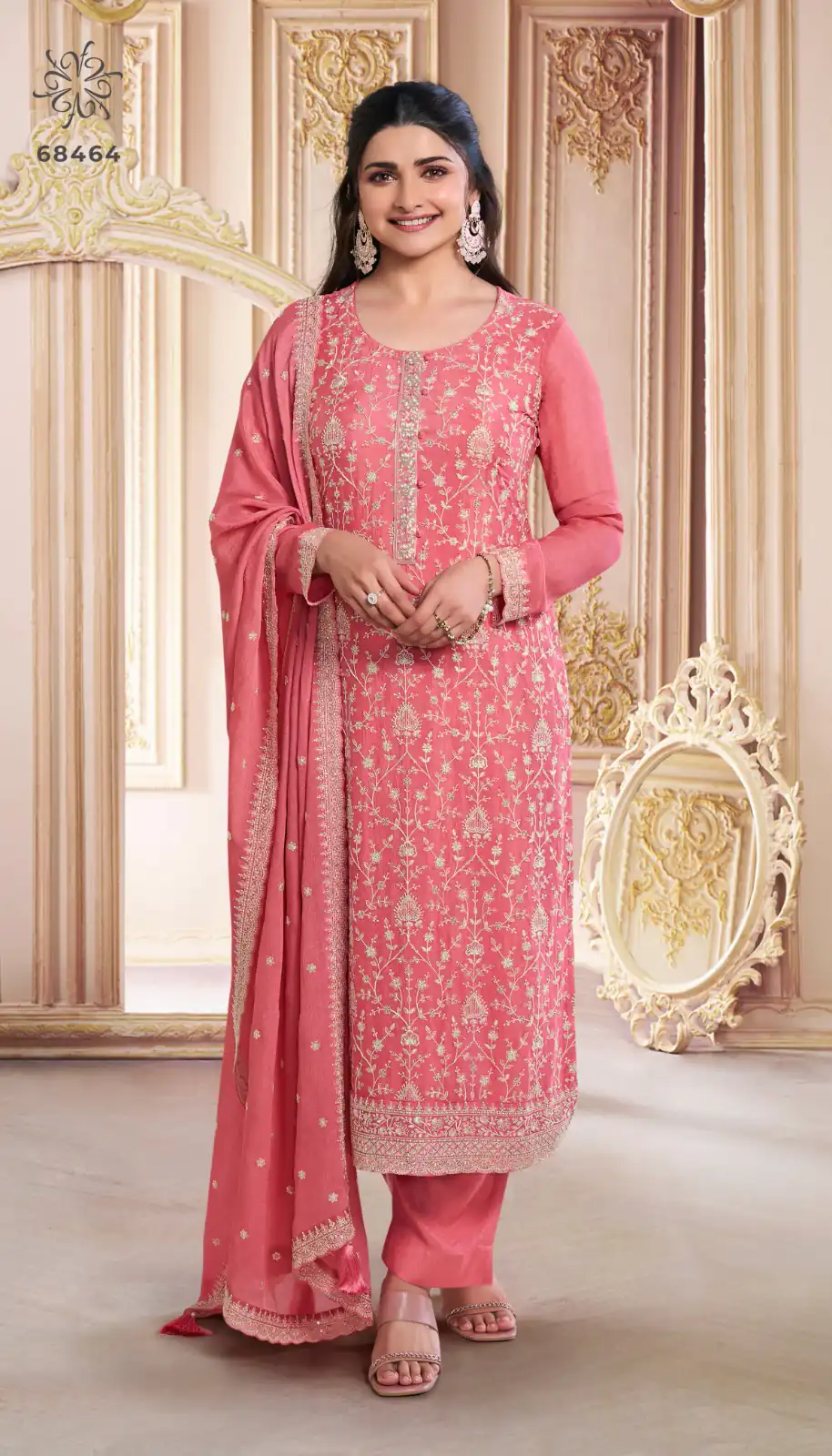 DSV 68461 Peach in Chinon Zari Work & Embroidery Work Salwar Suit . Grab it for ₹2149. Delivery 4-6 Working Days. Shop now. | Jump Suits, Straight Suits, Casual Suits, Creative suits, Designer Suits, Palazzo Suits, Party Wear Suits, Patiala Suits, Salwar suit