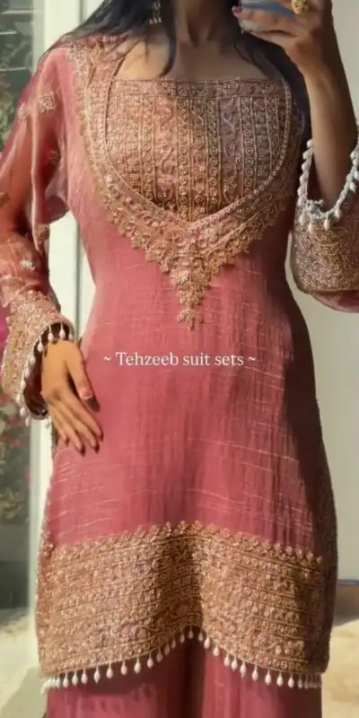 SR 1705 Peach Fendy Silk Salwar Suit Perfect for Wedding, Party, Cultural Events, Sangeet, Housewarming – . Grab it for ₹2449. Delivery 4-6 Working Da | Jump Suits, Straight Suits, Casual Suits, Creative suits, Designer Suits, Palazzo Suits, Party Wear Suits, Patiala Suits, Salwar suit