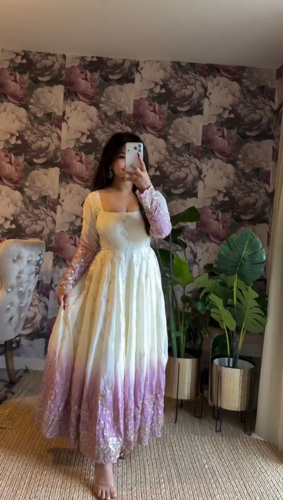 RTC 5986 Lavender Star Gorgette Salwar Suit with Designer Work. Affordable Price ₹2599. Delivery 4-6 Working Days. Shop now. | Anarkali Suits, Bollywood Anarkali, Creative-Anarkali, Designer Anarkali, Embroidered Anarkali, Party Wear Anarkali