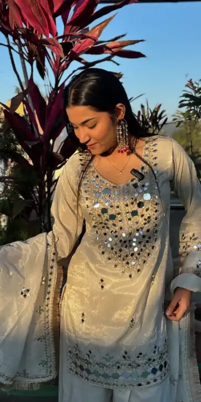 BE 328 Off White Faux Georgette Salwar Suit Perfect for Wedding, Party, Family Gatherings, Sangeet, Housewarming – . Affordable Price ₹2049. Days | Jump Suits, Straight Suits, Casual Suits, Creative suits, Designer Suits, Palazzo Suits, Party Wear Suits, Patiala Suits, Salwar suit