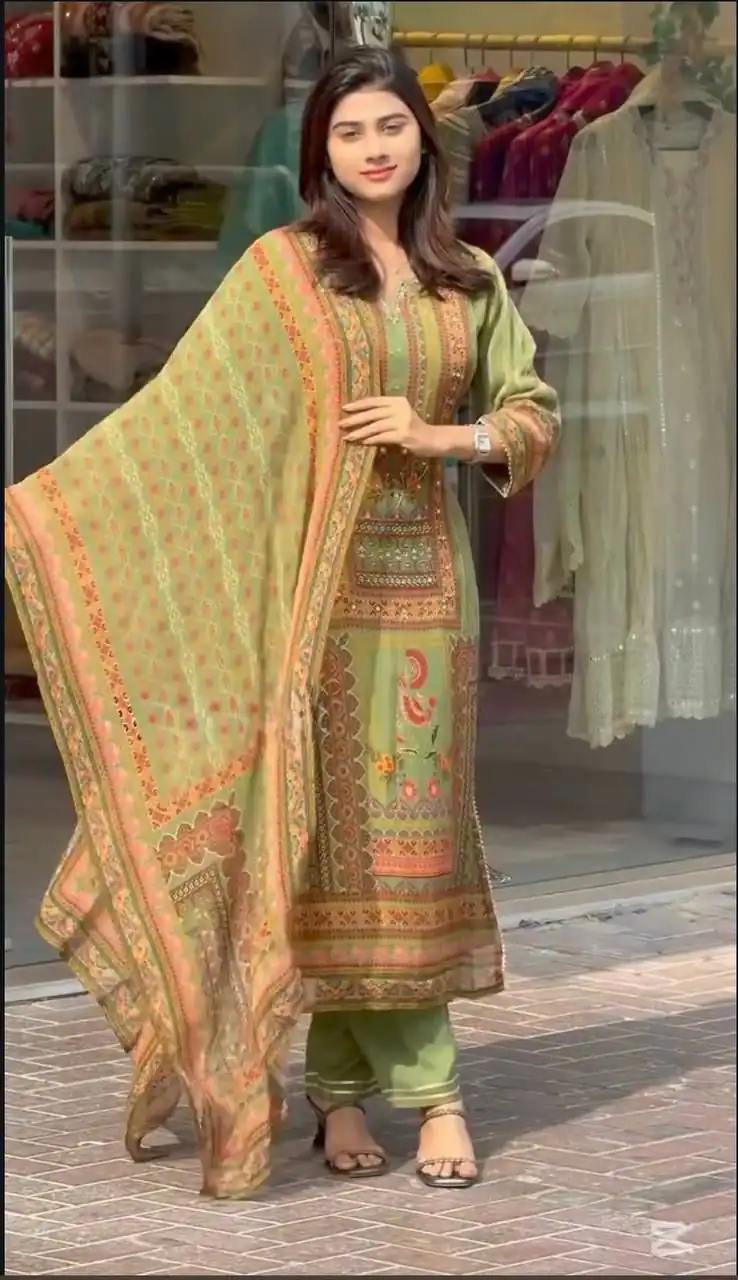 ST 236 Pista Faux Georgette Salwar Suit Perfect for Wedding, Party, Family Gatherings, Sangeet, Housewarming – . Affordable Price ₹1849. Days | Jump Suits, Straight Suits, Casual Suits, Creative suits, Designer Suits, Palazzo Suits, Party Wear Suits, Patiala Suits, Salwar suit
