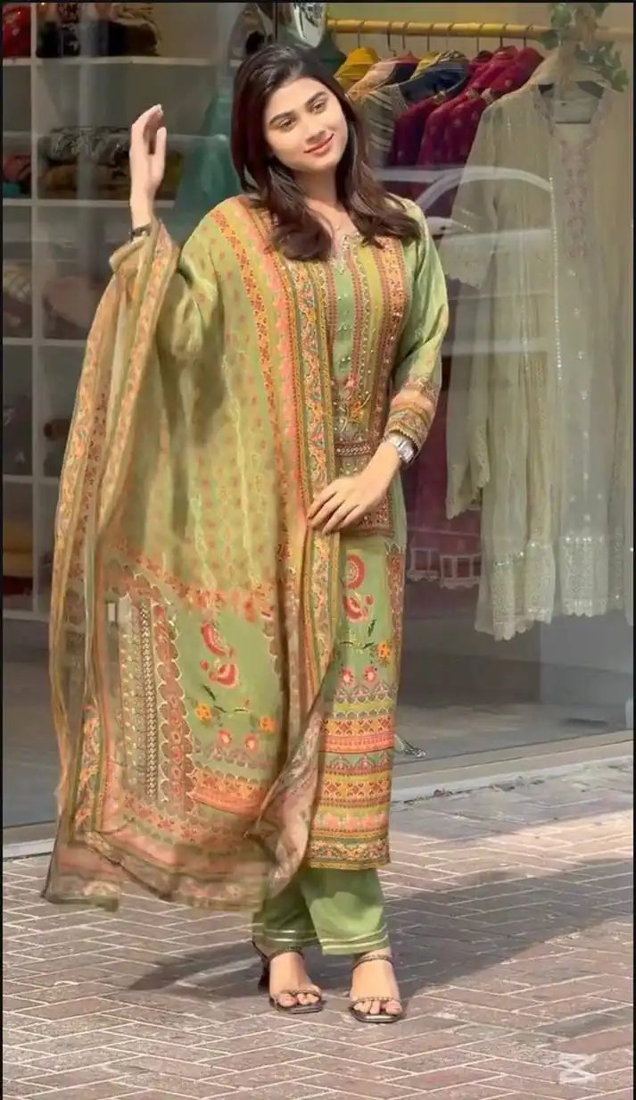 ST 236 Pista Faux Georgette Salwar Suit Perfect for Wedding, Party, Family Gatherings, Sangeet, Housewarming – . Affordable Price ₹1849. Days | Jump Suits, Straight Suits, Casual Suits, Creative suits, Designer Suits, Palazzo Suits, Party Wear Suits, Patiala Suits, Salwar suit
