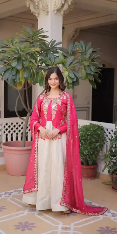 KA 1231 Pink in Glass Roman Sequins Work & Embroidery Work Gown . Affordable Price ₹2399. Delivery 4-6 Working Days. Shop now. | Bollywood Gowns, Creative Gowns, Designer Gowns, Embroidered Gowns, Gowns, Party Wear Gowns