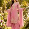 SRK 5316 Pink Organza Silk Salwar Suit Perfect for Wedding, Party, Makar Sankranti, Eid, Durga Puja – . Affordable Price ₹2149. Delivery 4-6 Workin | Jump Suits, Straight Suits, Casual Suits, Creative suits, Designer Suits, Palazzo Suits, Party Wear Suits, Patiala Suits, Salwar suit