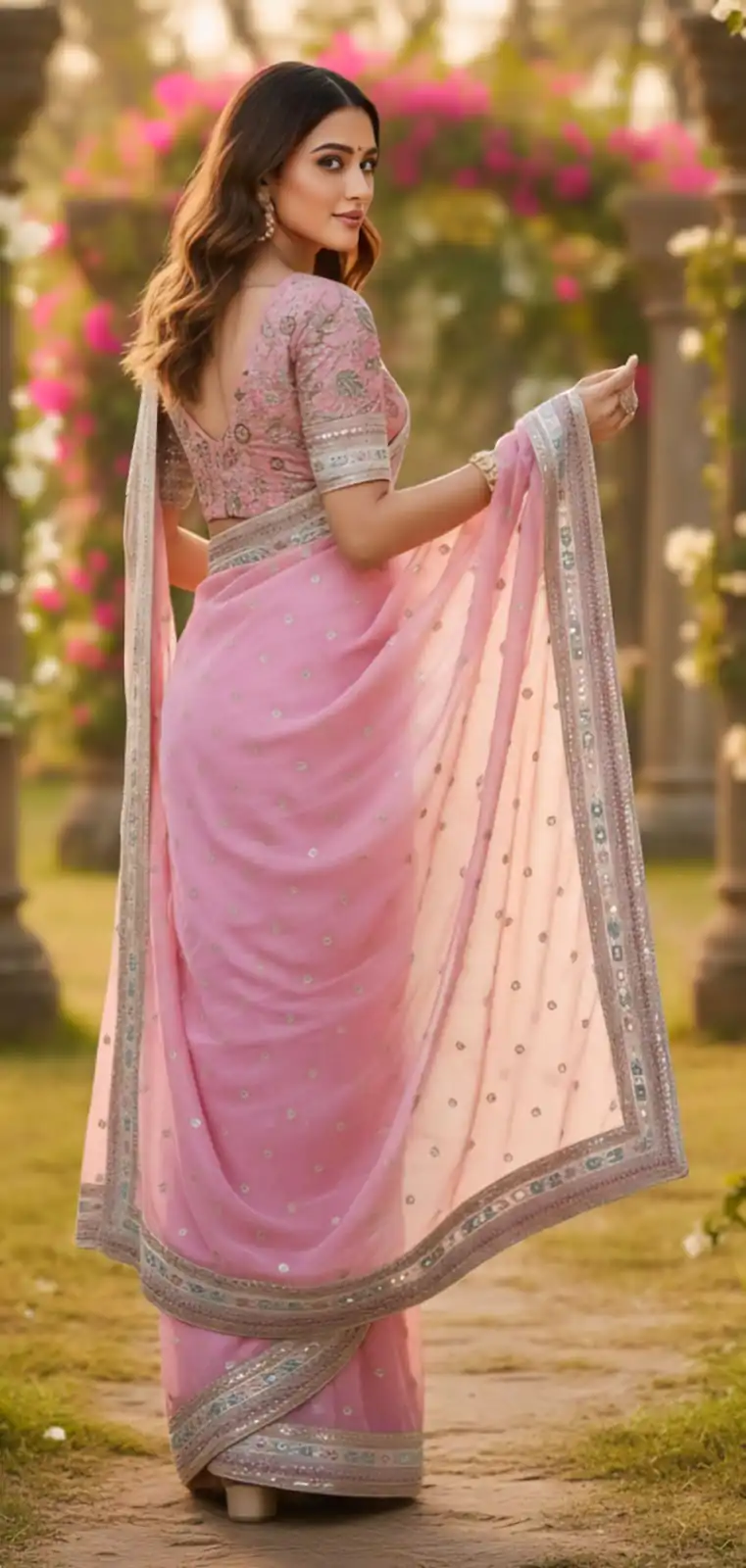 SC 1018 Pink Soft Organza Silk Saree with Lace Work & Embroidery Work. Festive Deal ₹2099. Delivery 4-6 Working Days. Shop now. | Bollywood Sarees, Creative Sarees, Designer Sarees, Embroidered Sarees, Ethnic Saree, Modern Digital sarees, Party Wear Sarees, Sarees