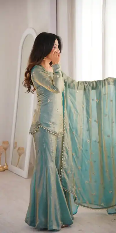 ZSR 3159 Pista Fendy Silk Salwar Suitwith Embroidery Work & Lace Work. Now at just ₹2049. Delivery 4-6 Working Days. Shop now. | Jump Suits, Straight Suits, Casual Suits, Creative suits, Designer Suits, Palazzo Suits, Party Wear Suits, Patiala Suits, Salwar suit