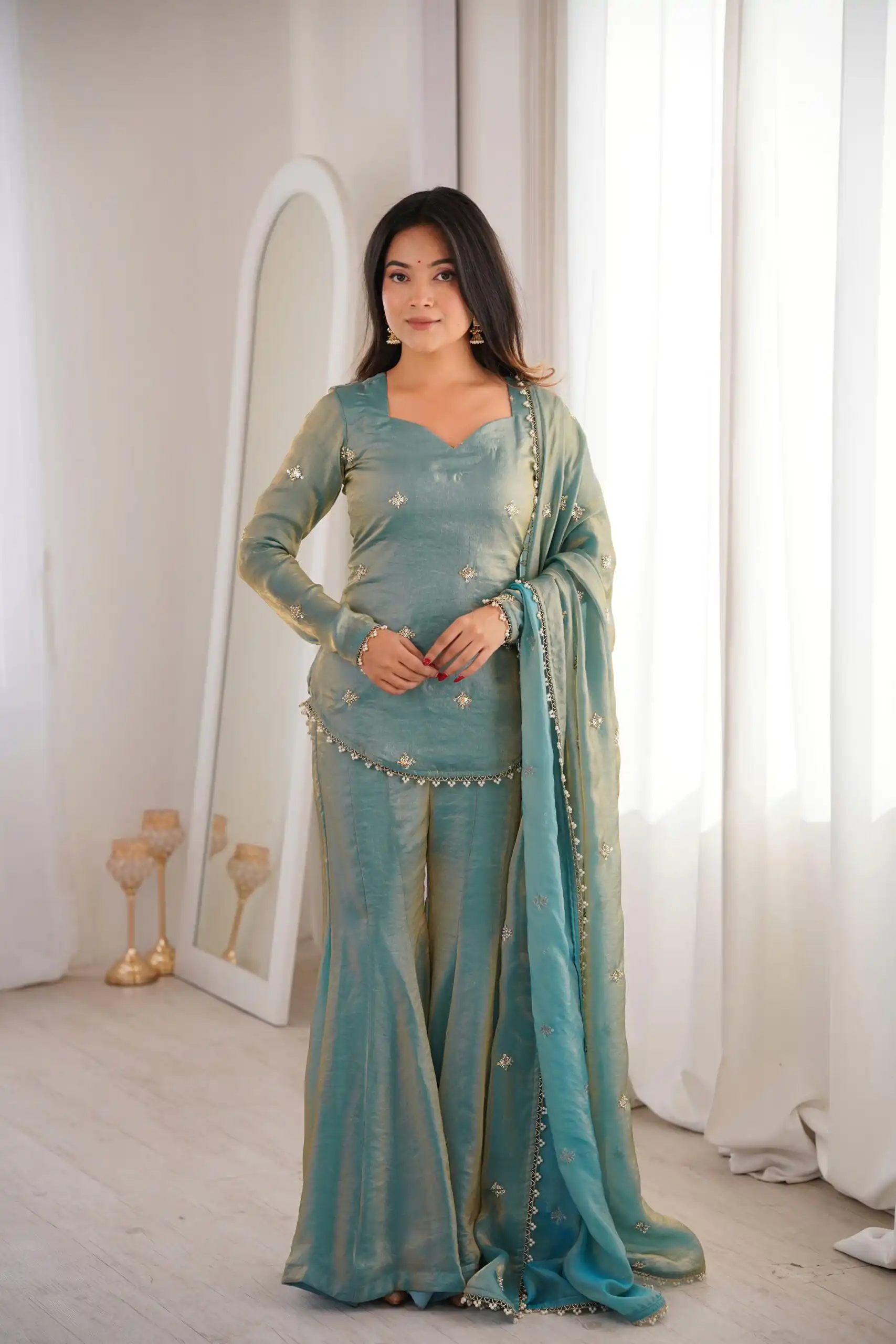 ZSR 3159 Pista Fendy Silk Salwar Suitwith Embroidery Work & Lace Work. Now at just ₹2049. Delivery 4-6 Working Days. Shop now. | Jump Suits, Straight Suits, Casual Suits, Creative suits, Designer Suits, Palazzo Suits, Party Wear Suits, Patiala Suits, Salwar suit