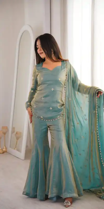 ZSR 3159 Pista Fendy Silk Salwar Suitwith Embroidery Work & Lace Work. Now at just ₹2049. Delivery 4-6 Working Days. Shop now. | Jump Suits, Straight Suits, Casual Suits, Creative suits, Designer Suits, Palazzo Suits, Party Wear Suits, Patiala Suits, Salwar suit