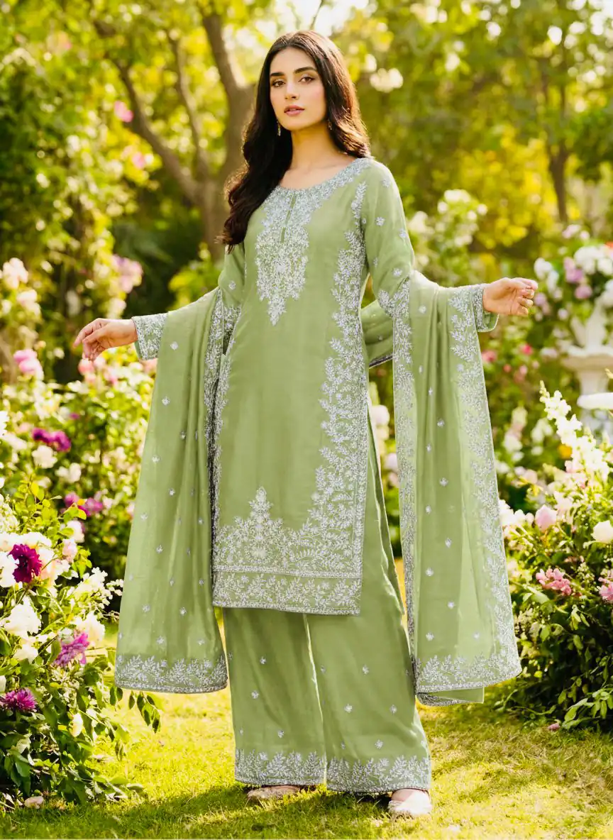 SRK 5316 Pista Organza Silk Salwar Suit Perfect for Wedding, Party, Makar Sankranti, Eid, Durga Puja – . Affordable Price ₹2149. Delivery 4-6 Workin | Jump Suits, Straight Suits, Casual Suits, Creative suits, Designer Suits, Palazzo Suits, Party Wear Suits, Patiala Suits, Salwar suit
