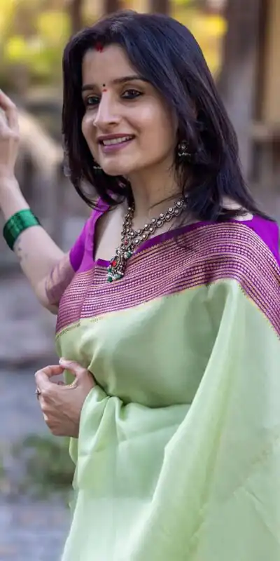 KPR 280 Pista Color Soft Lichi Silk Saree with Lace Border & Lace Work. Best Price ₹1449. Delivery 4-6 Working Days. Shop now. | Bollywood Sarees, Creative Sarees, Designer Sarees, Embroidered Sarees, Ethnic Saree, Modern Digital sarees, Party Wear Sarees, Sarees