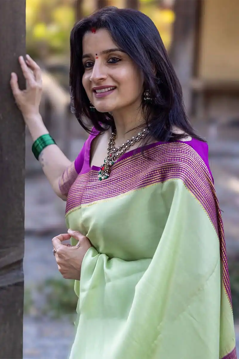 KPR 280 Pista Color Soft Lichi Silk Saree with Lace Border & Lace Work. Best Price ₹1449. Delivery 4-6 Working Days. Shop now. | Bollywood Sarees, Creative Sarees, Designer Sarees, Embroidered Sarees, Ethnic Saree, Modern Digital sarees, Party Wear Sarees, Sarees