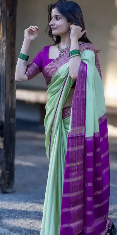 KPR 280 Pista Color Soft Lichi Silk Saree with Lace Border & Lace Work. Best Price ₹1449. Delivery 4-6 Working Days. Shop now. | Bollywood Sarees, Creative Sarees, Designer Sarees, Embroidered Sarees, Ethnic Saree, Modern Digital sarees, Party Wear Sarees, Sarees