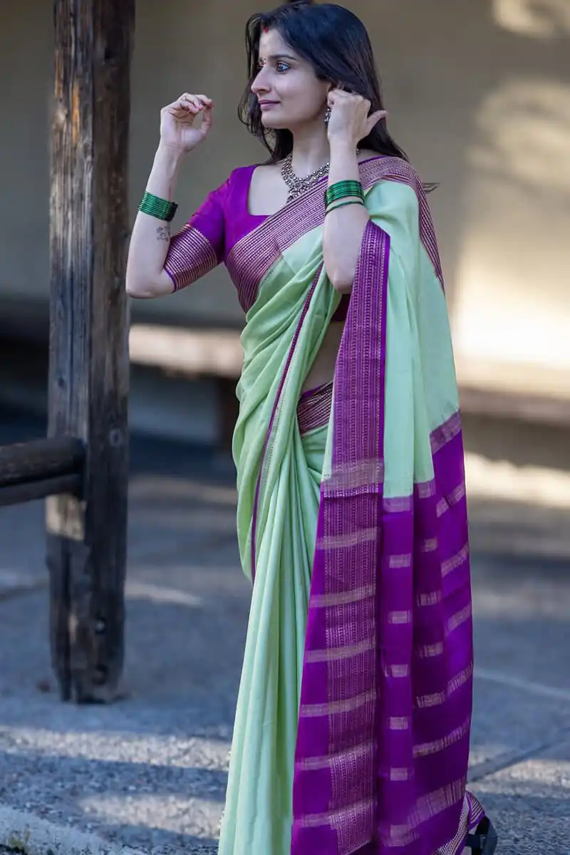 KPR 280 Pista Color Soft Lichi Silk Saree with Lace Border & Lace Work. Best Price ₹1449. Delivery 4-6 Working Days. Shop now. | Bollywood Sarees, Creative Sarees, Designer Sarees, Embroidered Sarees, Ethnic Saree, Modern Digital sarees, Party Wear Sarees, Sarees