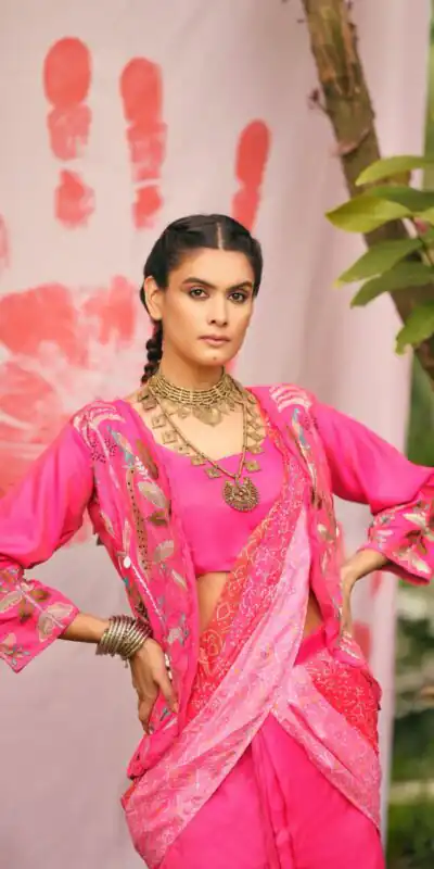 RR 34 Pink Shimmer Saree Perfect for Wedding, Party, Cultural Events, Durga Puja, Reception – . Best Price ₹2049. Delivery 4-6 Working Days. Shop now. | Bollywood Sarees, Creative Sarees, Designer Sarees, Embroidered Sarees, Ethnic Saree, Modern Digital sarees, Party Wear Sarees, Sarees