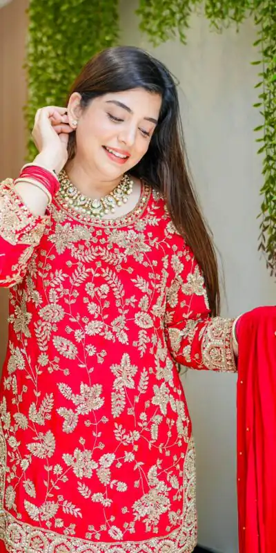 SRK 5302 Red Color Georgette Salwar Suit with Embroidery Work. online Get it for ₹1899. Delivery 4-6 Working Days. Shop now. | Jump Suits, Straight Suits, Casual Suits, Creative suits, Designer Suits, Palazzo Suits, Party Wear Suits, Patiala Suits, Salwar suit