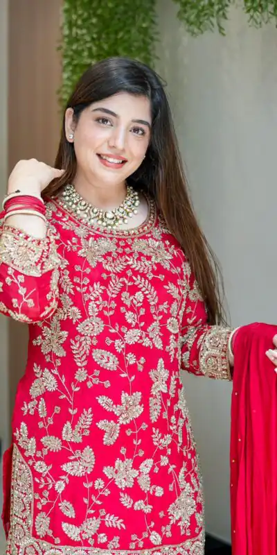 SRK 5302 Red Color Georgette Salwar Suit with Embroidery Work. online Get it for ₹1899. Delivery 4-6 Working Days. Shop now. | Jump Suits, Straight Suits, Casual Suits, Creative suits, Designer Suits, Palazzo Suits, Party Wear Suits, Patiala Suits, Salwar suit