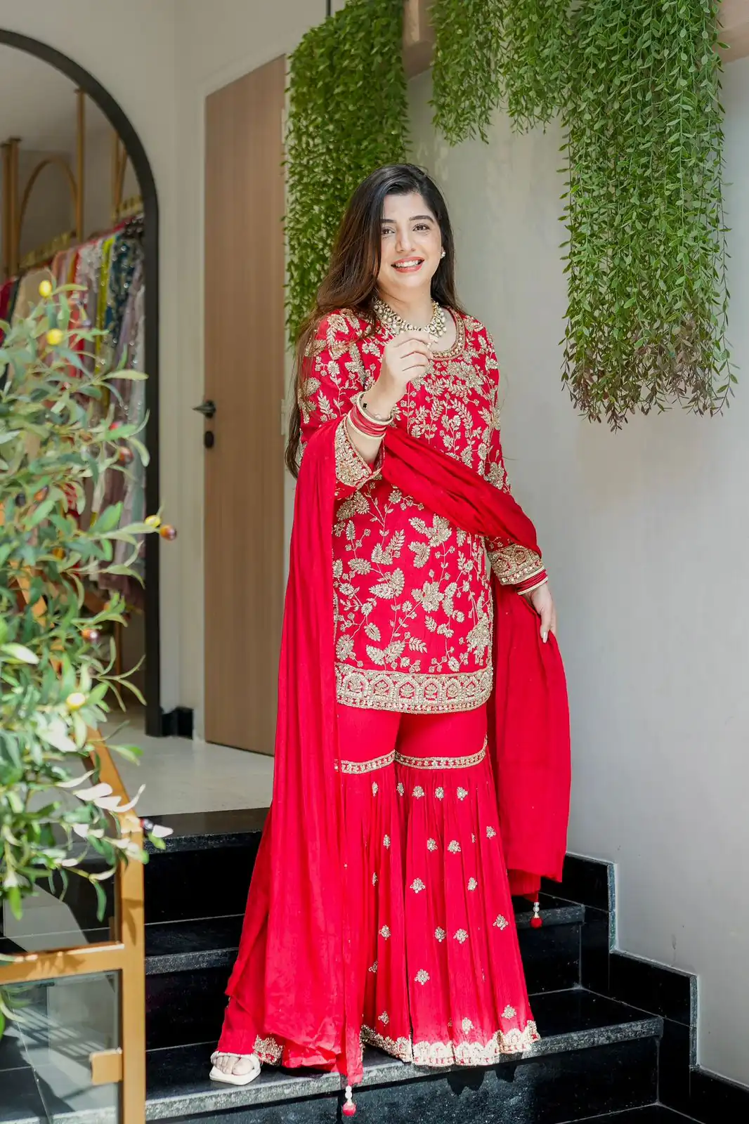 SRK 5302 Red Color Georgette Salwar Suit with Embroidery Work. online Get it for ₹1899. Delivery 4-6 Working Days. Shop now. | Jump Suits, Straight Suits, Casual Suits, Creative suits, Designer Suits, Palazzo Suits, Party Wear Suits, Patiala Suits, Salwar suit
