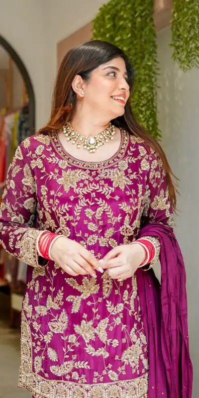 SRK 5302 Wine Color Georgette Salwar Suit with Embroidery Work. online Get it for ₹1899. Delivery 4-6 Working Days. Shop now. | Jump Suits, Straight Suits, Casual Suits, Creative suits, Designer Suits, Palazzo Suits, Party Wear Suits, Patiala Suits, Salwar suit