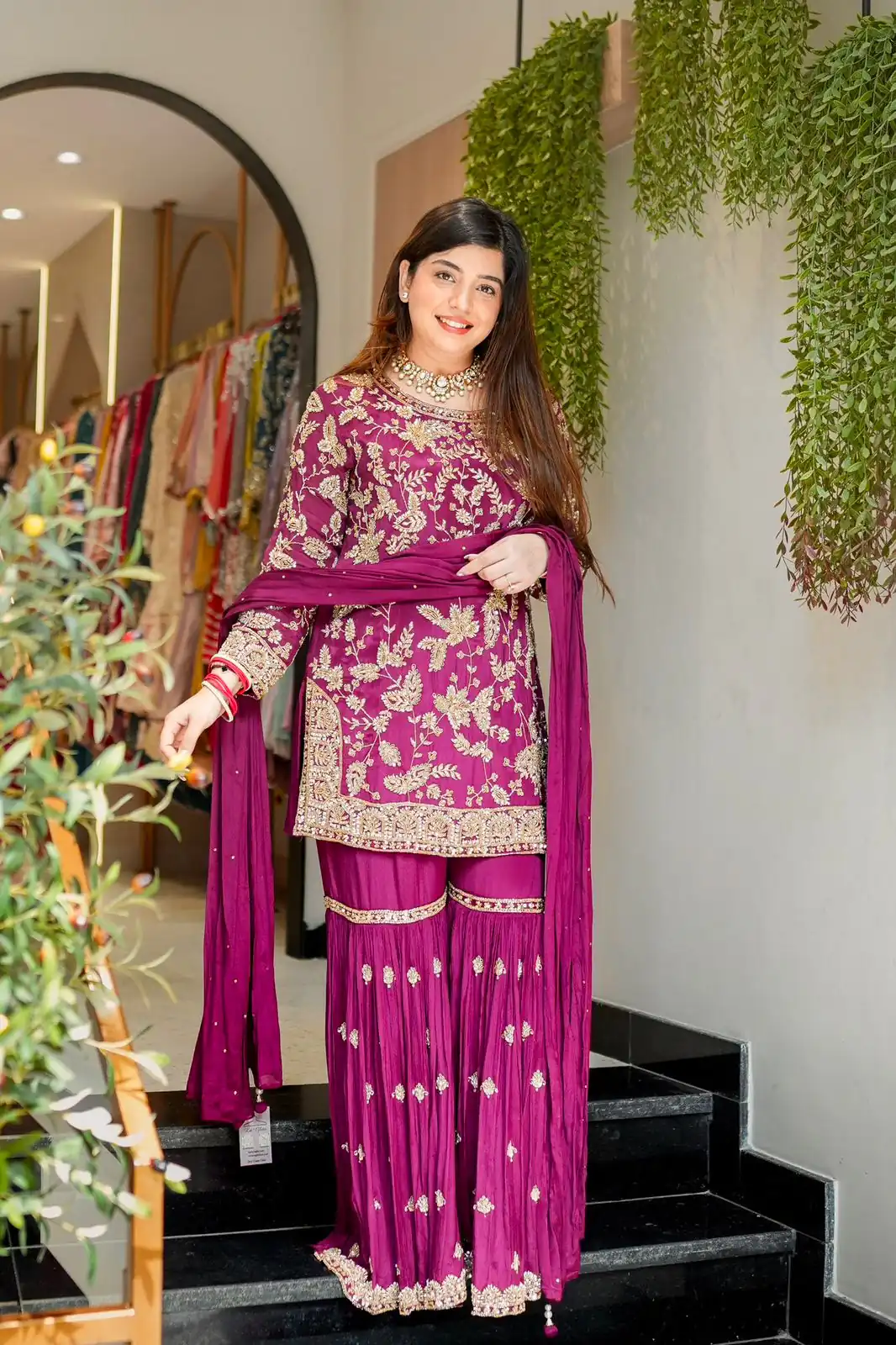 SRK 5302 Wine Color Georgette Salwar Suit with Embroidery Work. online Get it for ₹1899. Delivery 4-6 Working Days. Shop now. | Jump Suits, Straight Suits, Casual Suits, Creative suits, Designer Suits, Palazzo Suits, Party Wear Suits, Patiala Suits, Salwar suit