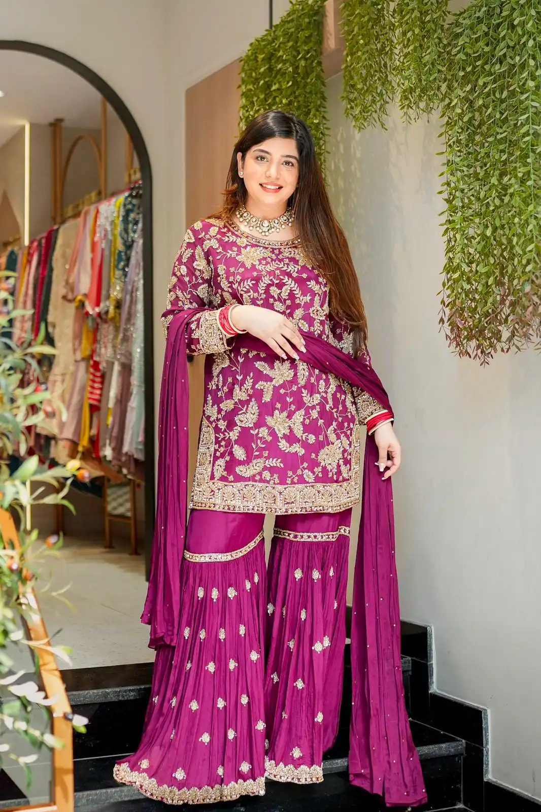 SRK 5302 Wine Color Georgette Salwar Suit with Embroidery Work. online Get it for ₹1899. Delivery 4-6 Working Days. Shop now. | Jump Suits, Straight Suits, Casual Suits, Creative suits, Designer Suits, Palazzo Suits, Party Wear Suits, Patiala Suits, Salwar suit
