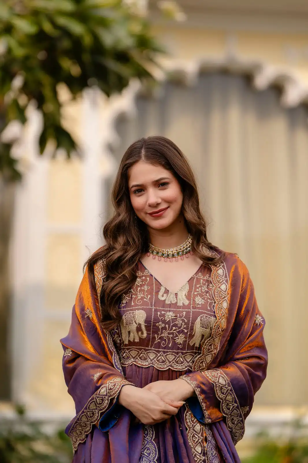 RR 38 Purple Fendy Satin Gown Perfect for Wedding, Party, Pongal, Makar Sankranti, Ganesh Chaturthi – . Available at ₹2649 only. Delivery 4-6 Wor | Bollywood Gowns, Creative Gowns, Designer Gowns, Embroidered Gowns, Gowns, Party Wear Gowns