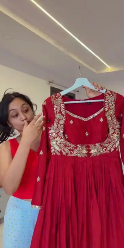 RTC 5950 Red Red Chinon Salwar Suit with Mirror Work & Lace Work. Grab it for ₹1999. Delivery 4-6 Working Days. Shop now. | Jump Suits, Straight Suits, Casual Suits, Creative suits, Designer Suits, Palazzo Suits, Party Wear Suits, Patiala Suits, Salwar suit