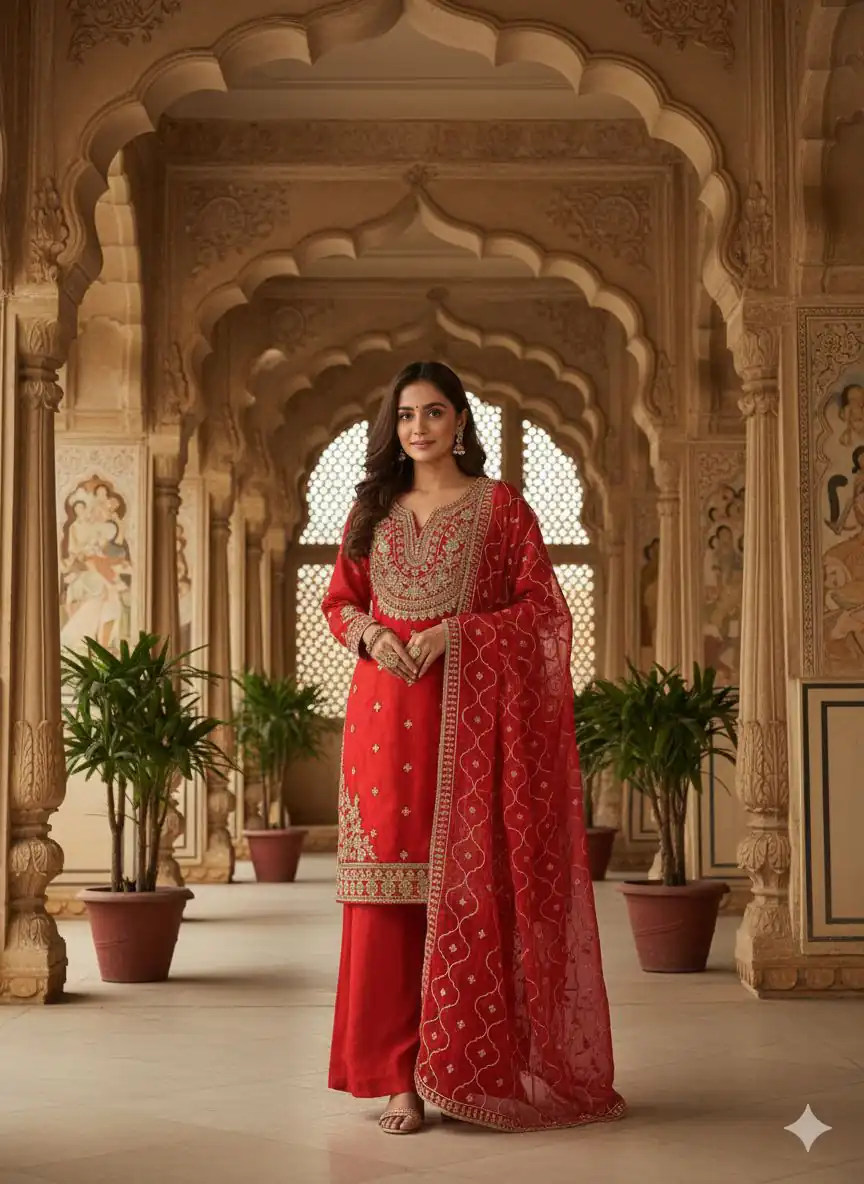 LG 2068 Red Salwar Suit Perfect for Wedding, Party, Baisakhi, Haldi, Ethnic Day –. Special Price ₹2149. Delivery 4-6 Working Days. Shop now. | Jump Suits, Straight Suits, Casual Suits, Creative suits, Designer Suits, Palazzo Suits, Party Wear Suits, Patiala Suits, Salwar suit