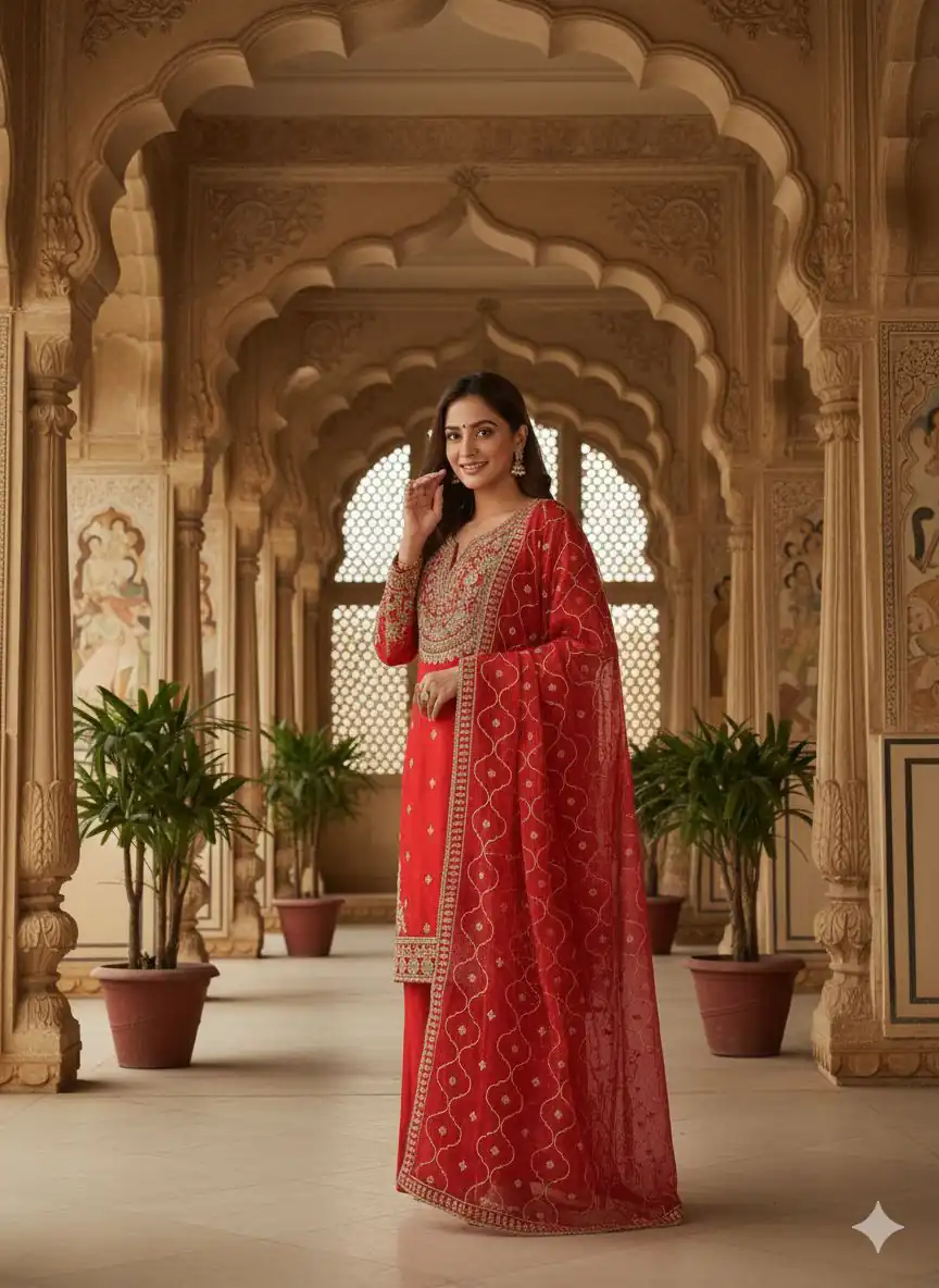 LG 2068 Red Salwar Suit Perfect for Wedding, Party, Baisakhi, Haldi, Ethnic Day –. Special Price ₹2149. Delivery 4-6 Working Days. Shop now. | Jump Suits, Straight Suits, Casual Suits, Creative suits, Designer Suits, Palazzo Suits, Party Wear Suits, Patiala Suits, Salwar suit